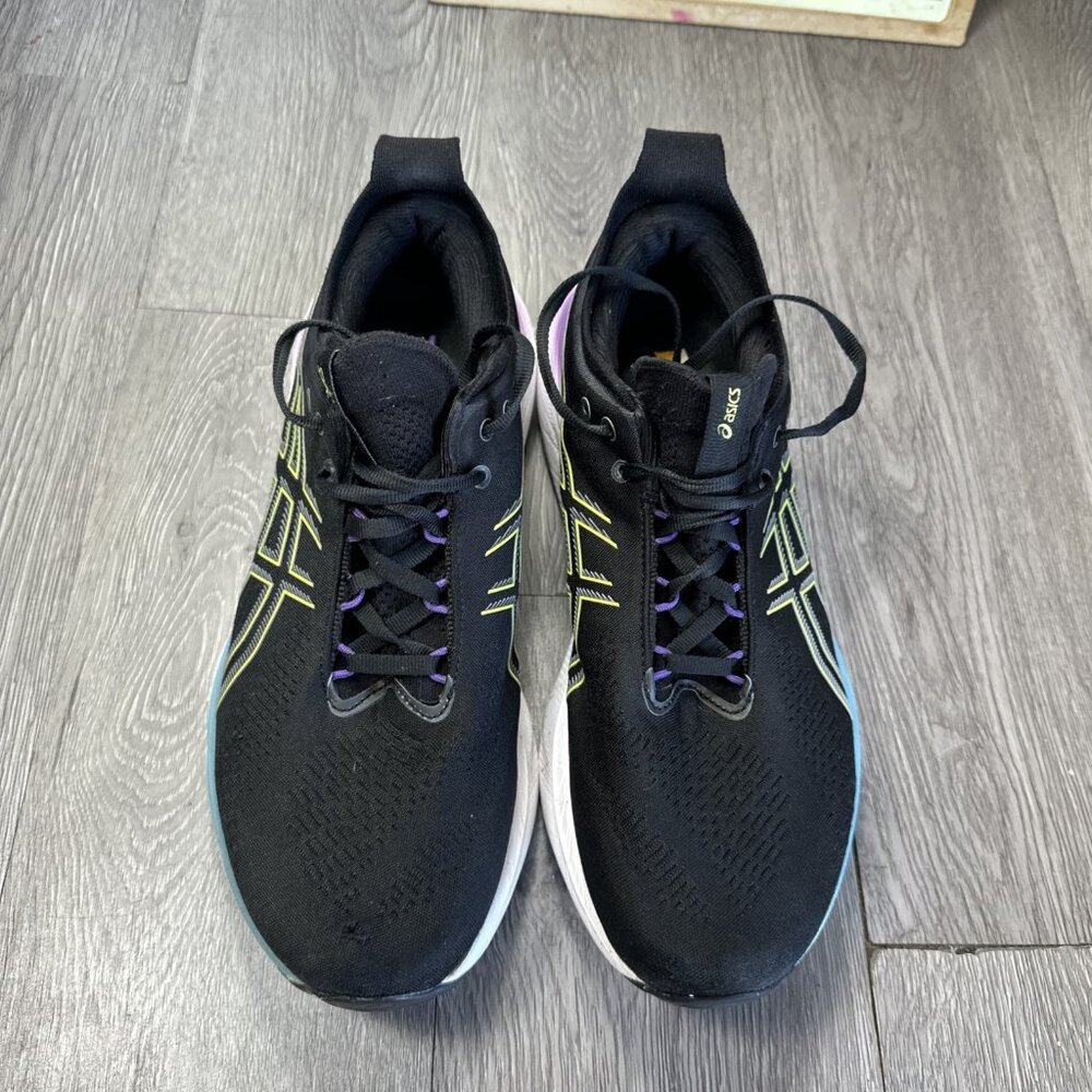 Asics Womens Gel Nimbus 25 1012B356 Black Running Shoes Sneakers Size 11 READ - Picture 4 of 11